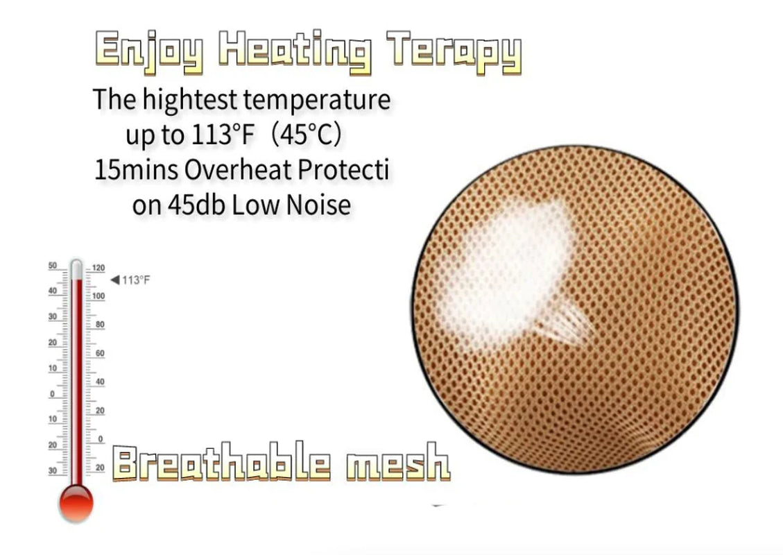 Shiatsu Deep Tissue 3D Kneading Pillow Massager for Back, Neck, and Shoulders with Heat Function