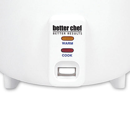 Better Chef 8-Cup Rice Cooker with Measuring Cup and Paddle, Capacity up to 16 Cups Cooked Rice
