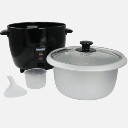 Better Chef 8-Cup Rice Cooker with Measuring Cup and Paddle, Capacity up to 16 Cups Cooked Rice
