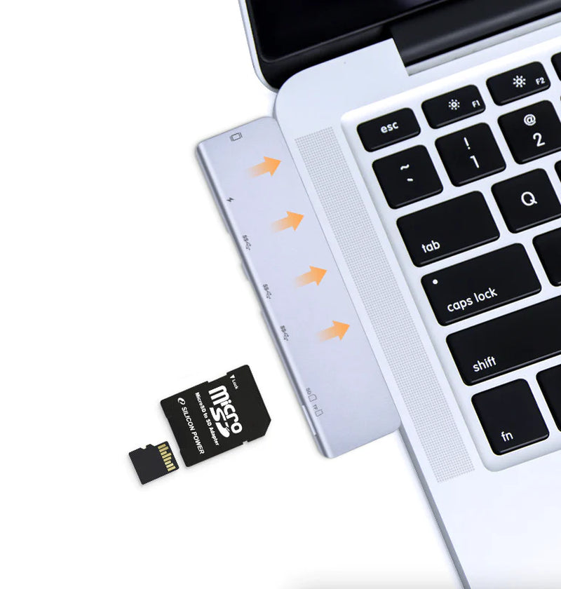 USB-C Multiport Hub with 4K HDMI Adapter for MacBook Pro/Air