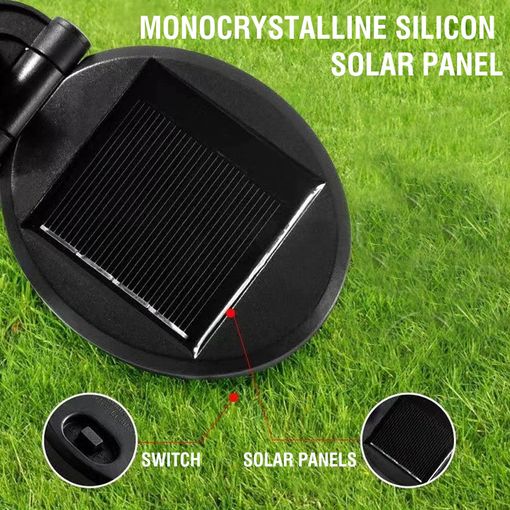 LED Solar Garden Stake Lights - Waterproof Outdoor Floral Decoration for Patios and Yards