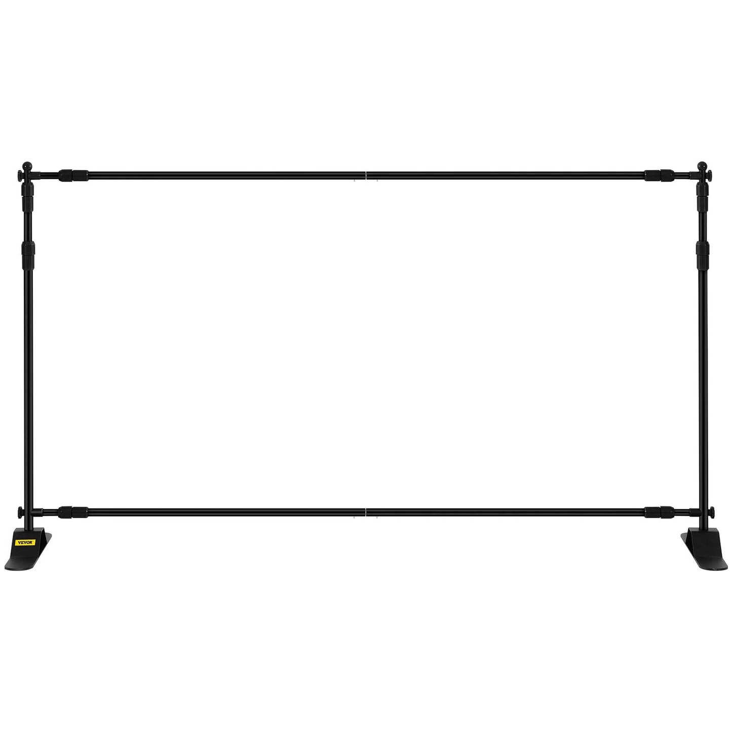 VEVOR 8' x 8' Adjustable Telescopic Backdrop Banner Stand - Retractable Step and Repeat Display with Carrying Bag
