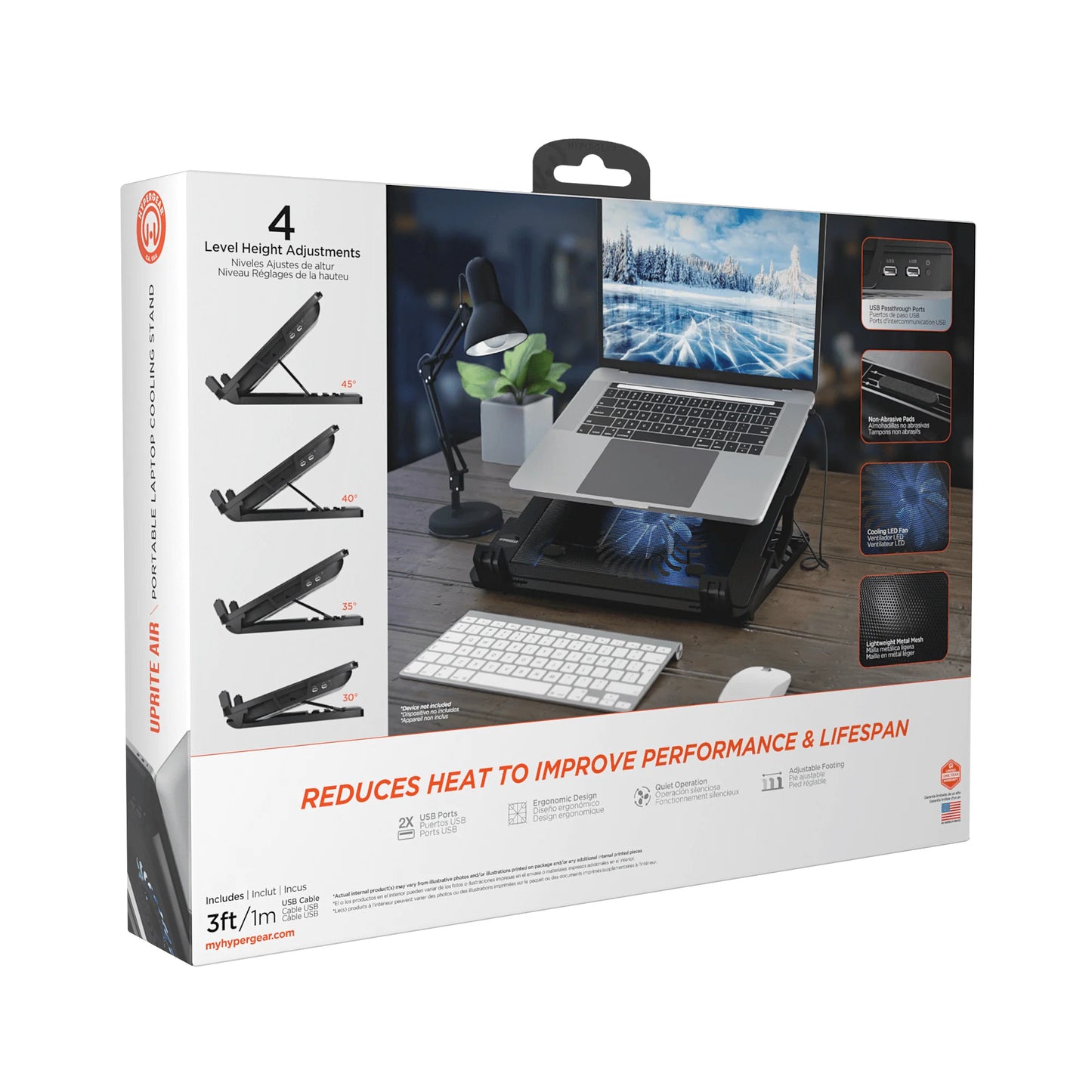 Hypergear Uprite Air Portable Laptop Cooling Stand