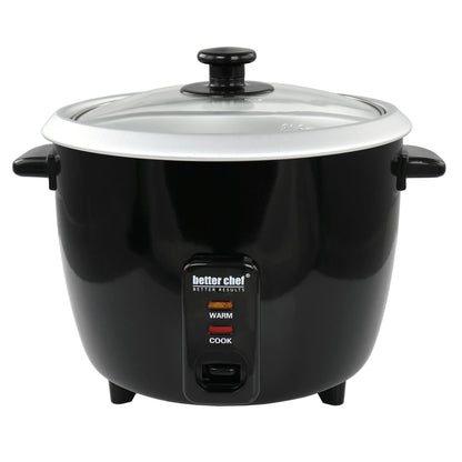 Better Chef 8-Cup Rice Cooker with Measuring Cup and Paddle, Capacity up to 16 Cups Cooked Rice