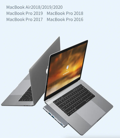 USB-C Multiport Hub with 4K HDMI Adapter for MacBook Pro/Air
