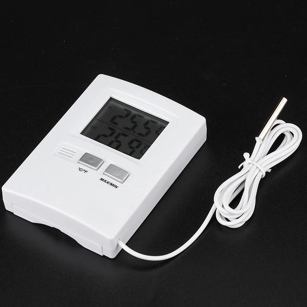 Accurate LCD Digital Indoor Outdoor Temperature Gauge Monitor Battery Operated