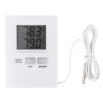 Accurate LCD Digital Indoor Outdoor Temperature Gauge Monitor Battery Operated
