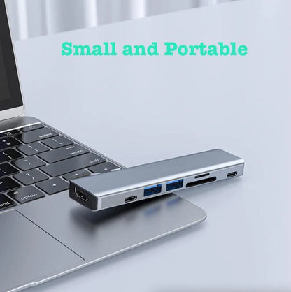 USB-C Multiport Hub with 4K HDMI Adapter for MacBook Pro/Air