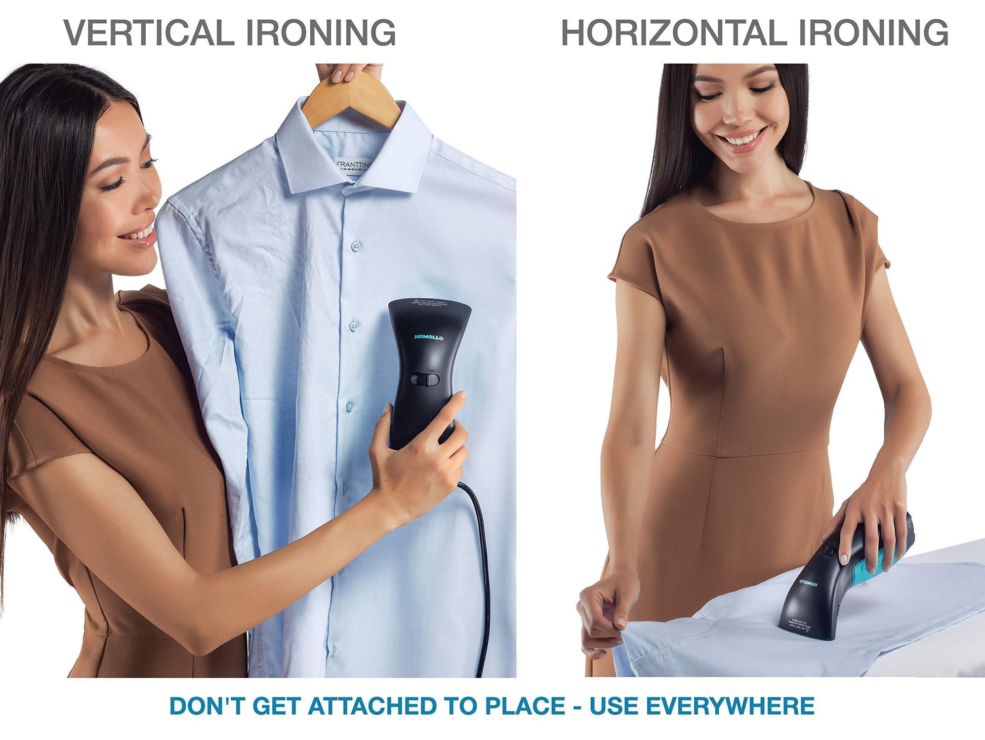 Handheld Travel Steamer for Clothes - Mini Portable Fabric Steamer with 120ml Water Tank, 950W Power, 25 Seconds Fast Heat-Up, and Anti-Leak Ironing Pump System - 360° Versatility