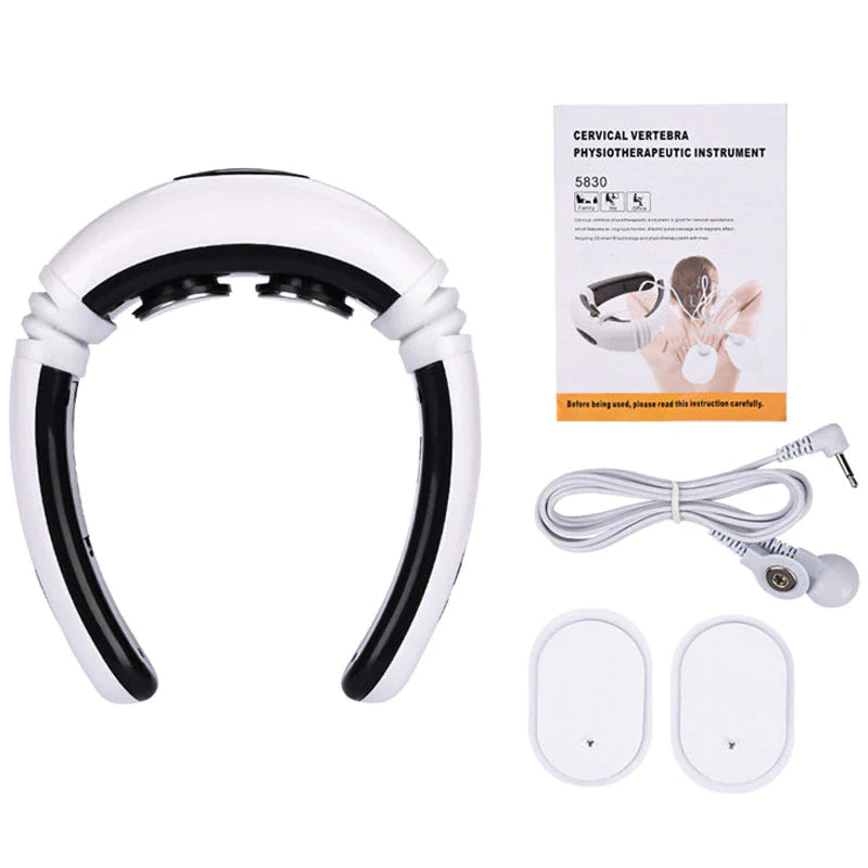 Electric Cervical Pulse Neck Massager with Magnetic Therapy for Muscle Relaxation - USA Edition