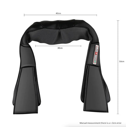 Shiatsu Deep Tissue 3D Kneading Pillow Massager for Back, Neck, and Shoulders with Heat Function