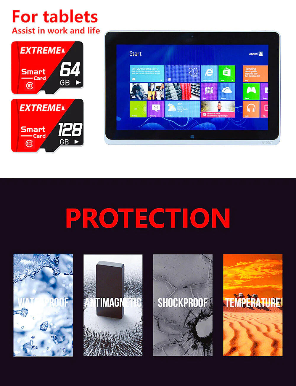 Ultra Class 10 High-Speed Micro SD Cards - Available in 32GB, 64GB, 128GB, and 256GB