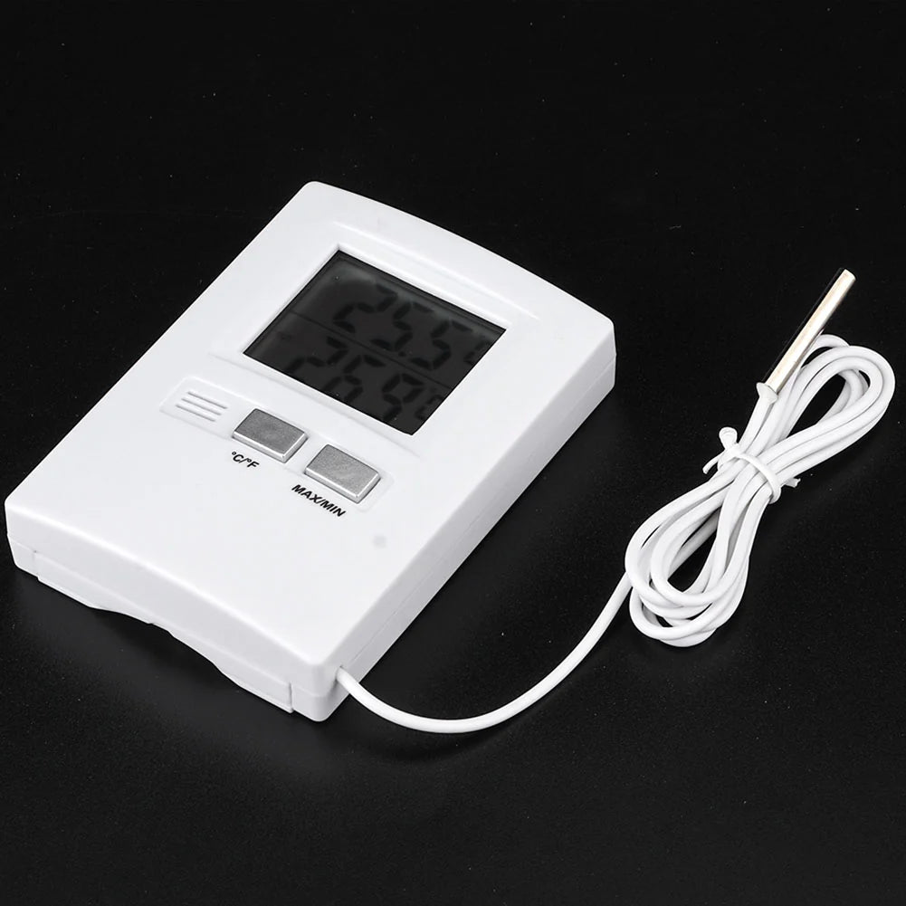 Accurate LCD Digital Indoor Outdoor Temperature Gauge Monitor Battery Operated
