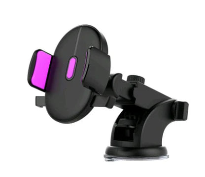Telescopic Car Phone Holder with Suction Cup for Dashboard Mounting